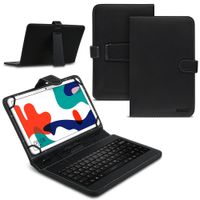 Tablet Hülle für Blackview Tab 13 12 11 10 Pro 9 8 E Tasche Tastatur Schutzhülle, Farben:Schwarz