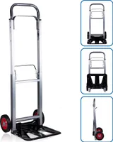 Kinzo Sackkarre - Klappbar - Aluminium - 90KG - Transportwagen - Umzug, Camping, Einkaufen