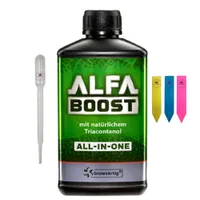 Alfa Boost All-In-One Dünger – 500 ml – inkl. Pipette & 3 Pflanzenschilder
