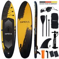 Zubehör Paddel SUP Stand Up Paddle Board 305x71 cm Surfboard gelb aufblasbar 