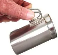 Milchkännchen aus Edelstahl Milk Pitcher 350ml/12oz Milchkanne Milchschaumkännchen Milch Aufschäumen für Cappuccino und Latte Art, Silber