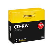 Intenso CD-RW 700MB / 80min, 12x, Slimcase