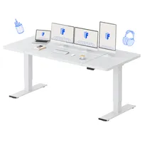 FLEXISPOT Höhenverstellbarer Schreibtisch Elektrisch 200x80cm, 2 starke Motoren, 120 kg Tragkraft, Antikollisionsschutz, 4 Memory-Funktion (Weiß)