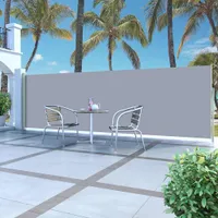vidaXL Wysuwana markiza boczna 160 x 500 cm Szara