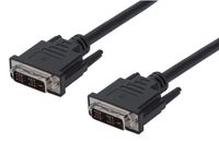 Manhattan DVI-Kabel - DVI-D-Stecker auf DVI-D-Stecker - Single Link - 1,8 m - schwarz - 2 m - DVI-D - DVI-D - Männlich - Männlich - Schwarz