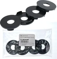4X 54,1mm Nabenkappen Felgen Deckel Radnaben Kappen Schwarz Flach kompatibel mit Brock Felgen