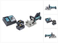 Makita DPJ 180 RT Akku Nutfräse 18 V 100 mm + 2x Akku 5,0 Ah + Ladegerät