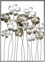 GILDE Relief Wandrelief Fleurs H. 80 cm,74741