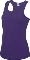 Just Cool JC015 | Girlie Cool Tank Top Sport T-Shirt + WRAP  - Farbe: Purple - Größe: L
