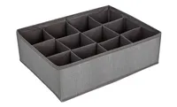 Organizér do zásuvky 12 přihrádek, antracit