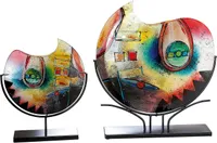 Casablanca by Gilde  Glasart runde Dekovase ColorConfuso  H. 49 cm,39987