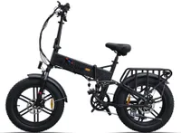 ENGWE Engine X Faltbar E Bike 250W Elektrofahrräder 20" x 4.0 Fat Bike faltbares E-Mountainbike mit 48 V 13Ah Batterie abnehmbar - 25 km/h Schwarz