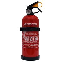 1kg Feuerlöscher nach DIN EN3 Dauerdrucklöscher mit Manometer von PETEX