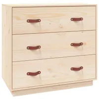 vidaXL Kredens 80x40x75 cm lite drewno sosnowe