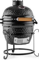 Klarstein Princesize, kamado gril, keramický, údiareň, veko, stojan, čierny