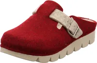 Dr. Feet Damen Hausschuh Wooly rot
