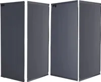 Ersatz Bezug Paravent 4 Teilig 165 x 220 cm Raumteiler Trennwand Sichtschutz Bespannung Grau