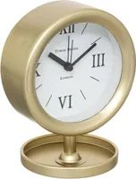 Tischuhr MARION, golden, Ø 12 cm