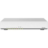 QNAP QHora-301W - Wi-Fi 6 (802.11ax) - Dual-Band (2,4 GHz/5 GHz) - Eingebauter Ethernet-Anschluss - Weiß - Tabletop-Router