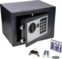 ONVAYA® Mini oceľový trezor | 17 x 23 x 17 cm | Nábytkový trezor | Trezor | Nástenný trezor s kombinačným zámkom | Trezor na peniaze