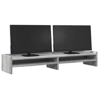 vidaXL Podstawa pod monitor szara Sonoma 100x24x16 cm Materiał drewnopochodny