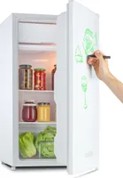 Klarstein - mini chladnička, 91 l, popisovateľné dvere, popisovač, biela