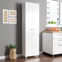 Skye Decor, FRN-12043, Weiß, Mehrzweckschrank, 49 x 174 x 29 cm, 100 % Spanplatte