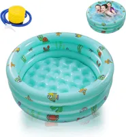 Aufblasbare Pools,Ucradle Planschbecken,Kinderpool Babypool 100cm Kinder Aufstellpool Aufblasbarem Baby Pool
