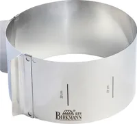 BIRKMANN Tortenring, verstellbar Ø 18 – 30 cm x H 10 cm, Edelstahl, Spülmaschinengeeignet, 429314