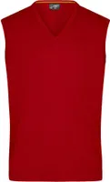 Klassischer Baumwoll-Pullunder bordeaux, Gr. 3XL