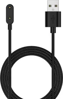 Pro Samsung Galaxy Fit 3 USB port 1 metr magnetický nabíjecí kabel pro hodinky černý