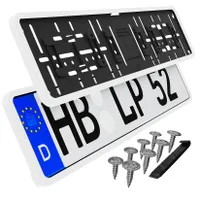 IVALITY® Magnet Kennzeichenhalter Rahmenlos für 2 Kennzeichen, Magnetische  Nummernschildhalterung Auto, Kennzeichenhalterung Nummernschildhalter