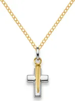 Anhänger Kreuz 585 Gold mit Kette 2,6 mm 585 Gold