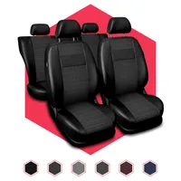 Sportlich Grau PU Leder Komplettset Auto Sitzbezüge Für Ford