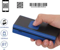 Aibecy Handheld 1D 2D QR USB-Barcode-Scanner 3-in-1-BT- und 2,4G-Bar Scanner Unterstuetzung Bildschirmscan Kompatibel mit Android iOS Smartphone Tablets iPad Windows Mac Computer PC Laptop