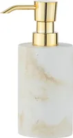 WENKO Seifen Spender Dosierer 290 ml Bad WC Flüssig Odos Gold Marmor Struktur
