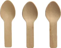 Papstar Fingerfood Löffel Holz pure