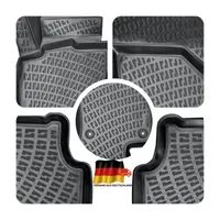 WALSER Universal-Fußmatten »Metallic Riffelblech look«, Kombi/PKW
