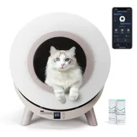 Nobleza Selbstreinigende Katzentoilette, Katzentoilette Katzenklo Geschlossen XXL Elektrisches Katzenklo mit Sieb, 80L App-Steuerung