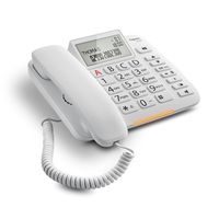 Gigaset DL380 Analoges Telefon Weiß Anrufer-Identifikation