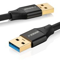 USB Kabel A Stecker auf A Stecker 5m USB 3.0 Datenkabel 5Gbit/s vergoldet SEBSON