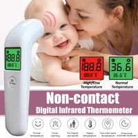 Tragbares berührungsloses LCD-Digitalthermometer Infrarot-Stirnthermometer für erwachsene Babys