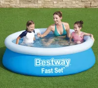 Bestway Fast Set Aufblasbarer Pool Rund 183x51 cm Blau