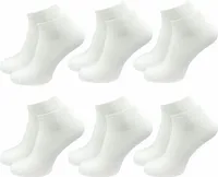 Gawilo  Sneaker Socken Damen (6 Paar), Weiss / 35 - 38