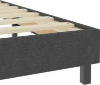 vidaXL Rama łóżka Boxspring szara tkanina 200x200 cm