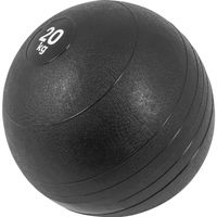GORILLA SPORTS® Medizinball - 20kg Gewichte, mit Griffiger Oberfläche, Rutschfest, Schwarz - Gewichtsball, Fitnessball, Slamball, Trainingsball