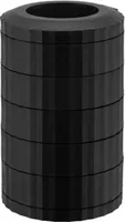 ALESSI Plissé Kapselhalter Schwarz