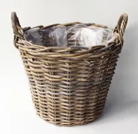 Weidenkorb mit Griffen - Kartoffelkorb Ø25 cm - Höhe 19 cm