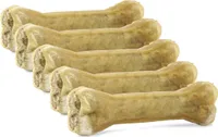 DOGBOSS 100% Natur Kauknochen - Hundeknochen, Rinderhaut mit Energielieferanten, 5 Stück 17 cm