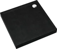 AQUABAD® Duschwanne Ultima LeakProtect® Black Stone 90x90cm Quadrat